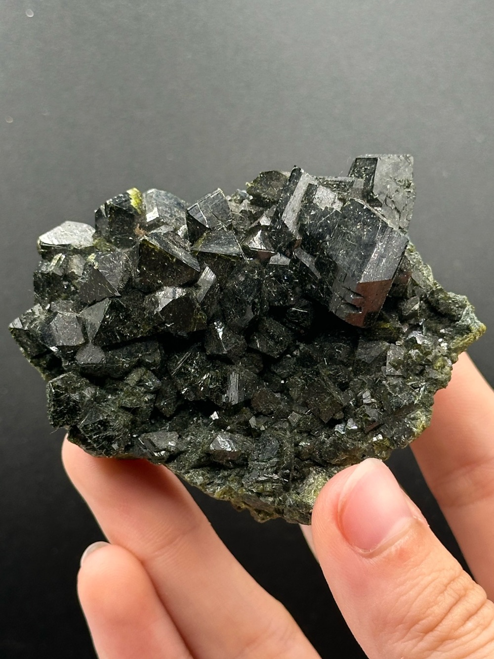 Epidote Cluster from Peru 🌲💚🌲 ECP1